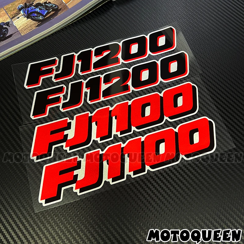 For FJ 1100 1200 FJ1100 FJ1200 Sticker Motorcycle Fairing Body Tank Pad Side Label Logo Decoration Reflective Decals Stickers