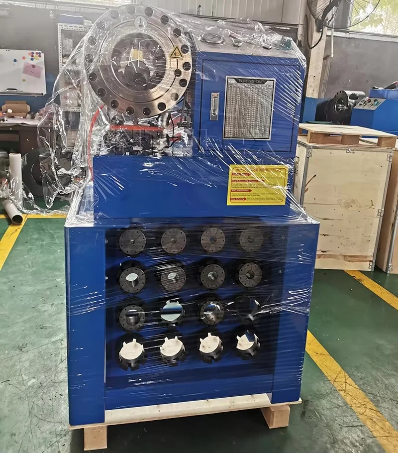 Velocidade rápida boa qualidade BNT-P69 1/4 polegada a 2 polegada 4 fios crimper de mangueira hidráulica com ferramenta de matriz rápida e 12 conjuntos de matrizes