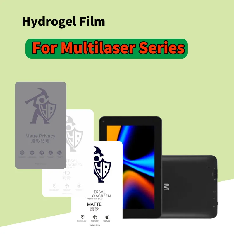 2 peças para multilaser m8 m7s + m 10a m9 m10 pro x m10 4g m10 wifi hd filme de hidrogel tela protentor filme de hidrogel fosco