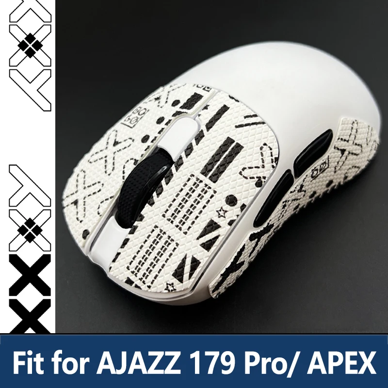 Nastro antiscivolo per mouse AJAZZ 179 - AJ179 /Pro /APEX Adesivi resistenti al sudore Facile da installare Controllo migliorato per i giochi