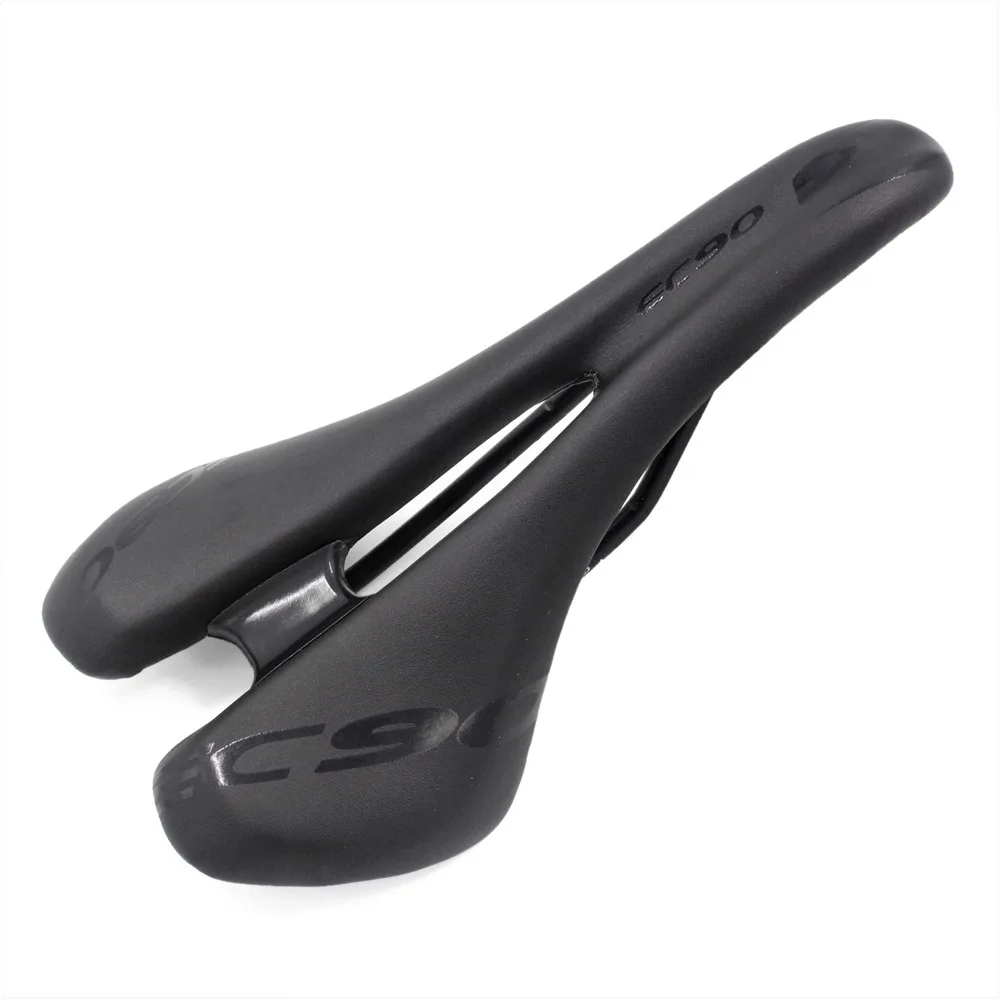 2024 EC90 Mountain Bicycle Saddle Bike Seat Cycling Cushion MTB Bike Steel Rail Sillin Cojines Hollow Design Road Bike Saddle