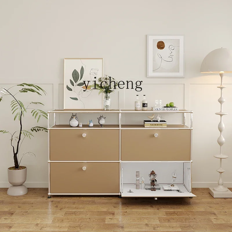 ZK Zhonggu USM Module Combination Sideboard Cabinet Living Room Storage Locker Stainless Steel Chest of Drawers