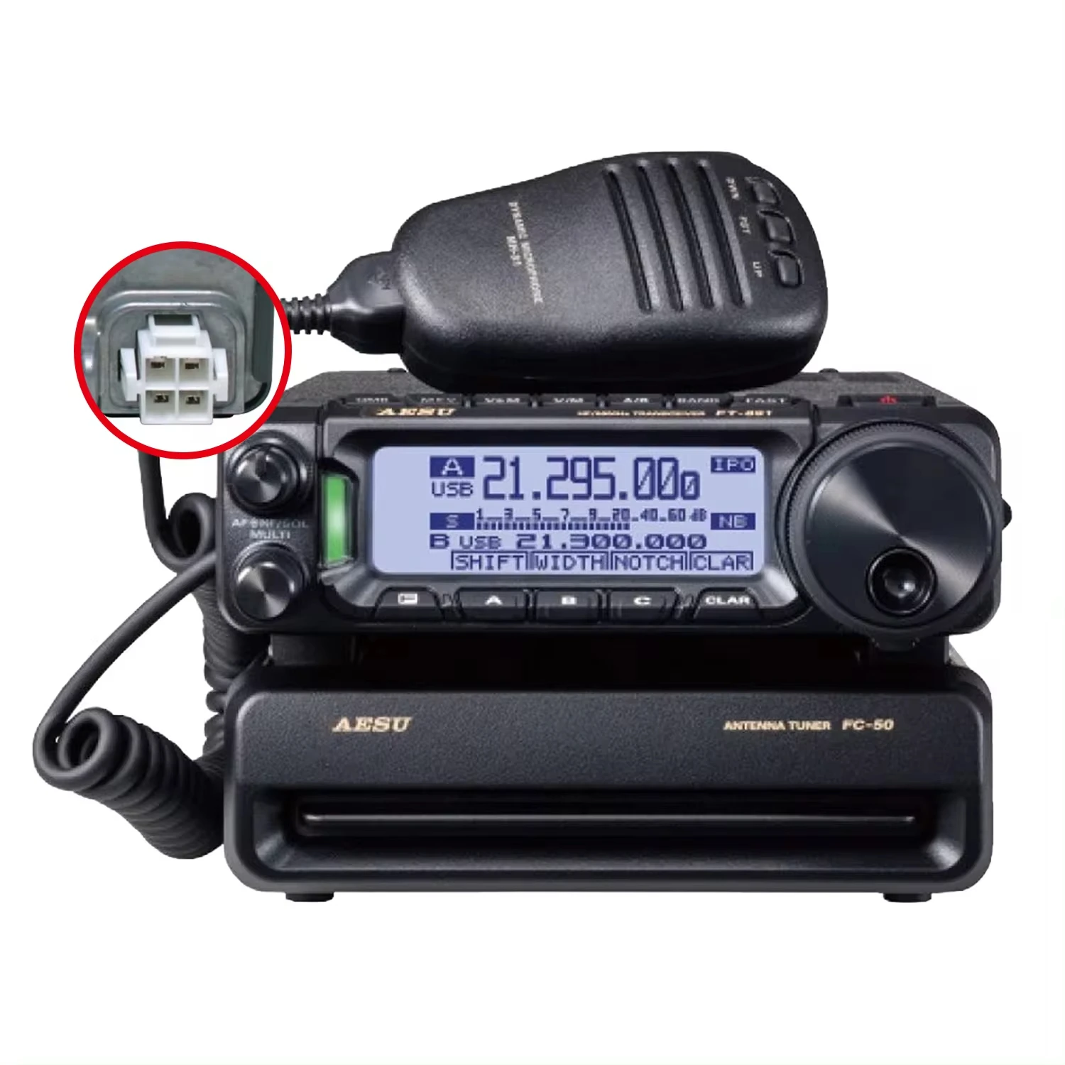 

Ручной трансивер Yaesu FT-891, всережимный аналоговый ультрапортативный коротковолновый мобильный морской радиоприемник, длинный кабель для рации 50 км