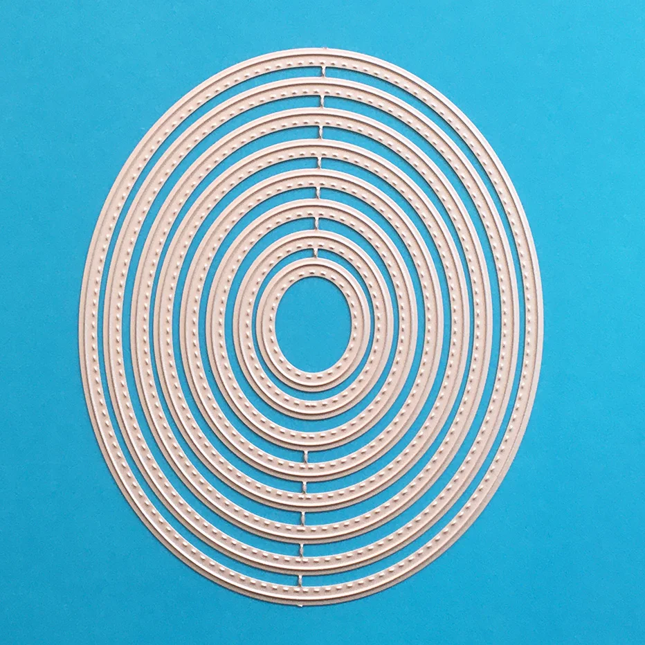 Ellipse oval circles Metal Cutting Dies for Scrapbooking Paper gift Card Making DIY Album craft Die Cut