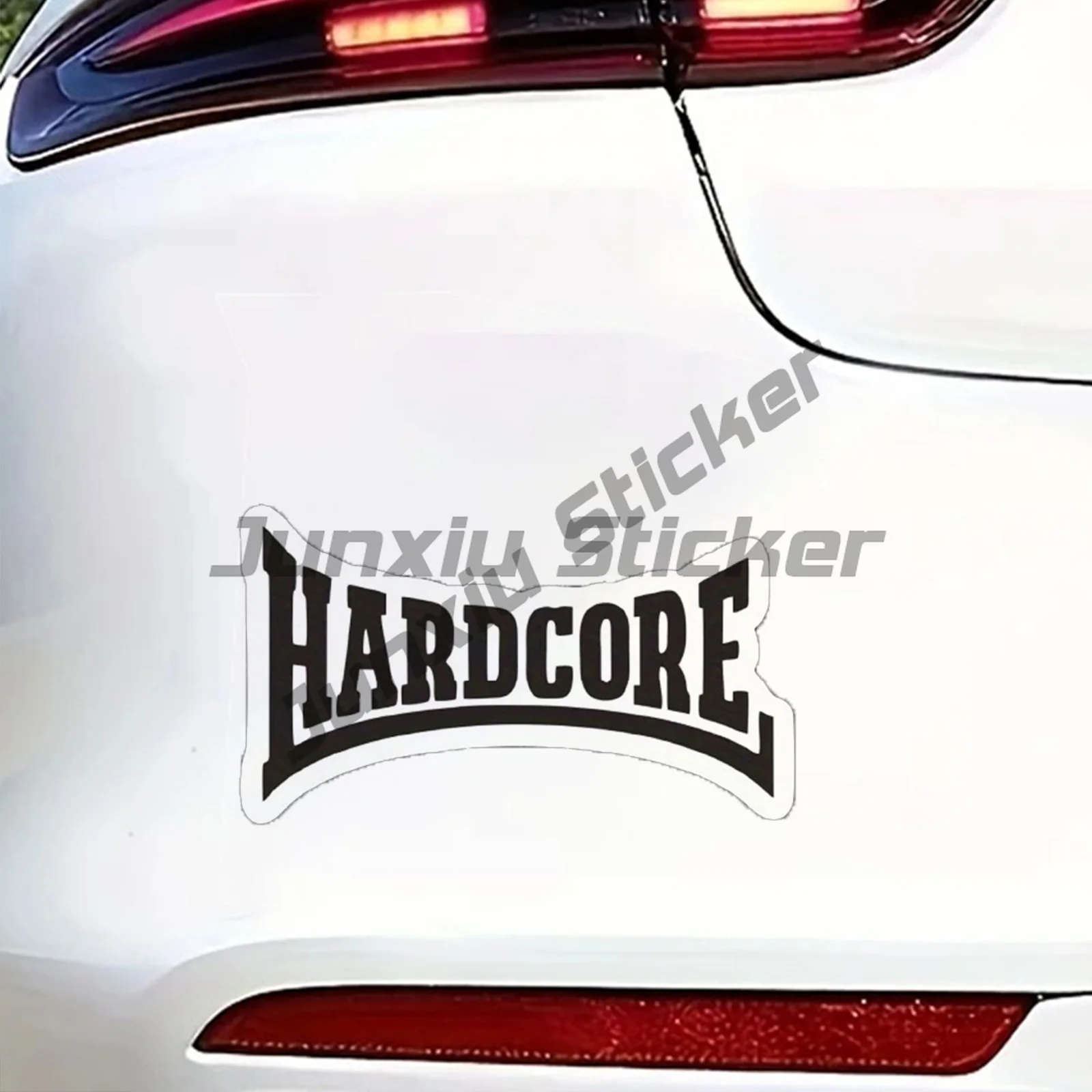 

Hardcore Car Sticker, Waterproof Vinyl Material Accessories, Funny for Cars, Trucks, Motorcycles, Walls Decal