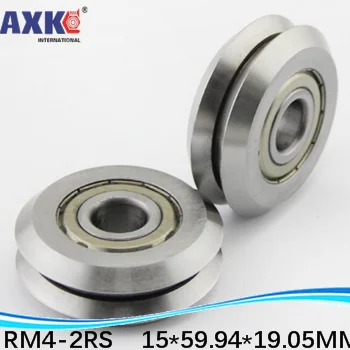 high quality ABEC-5 RM4-2RS / W4X 15*59.94*19.05 mm v wheeles W Groove Sealed Ball Bearing W4 W4ZZ RM4ZZ