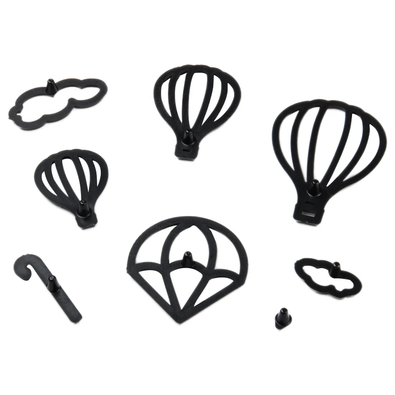 

MRF Plastic 8pcs Hot Air Balloon Theme Pattern Pressing Cookie Molds Set Cake Craft Tools HB1099B