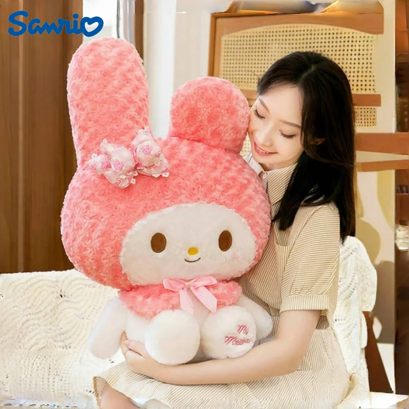 40/55/70/80Cm Sanrio My Melody Plushie Cartoon Anime Kawaii Peluche Gevulde Comfortabele Zachte pop Kussen Kinderspeelgoed Gift