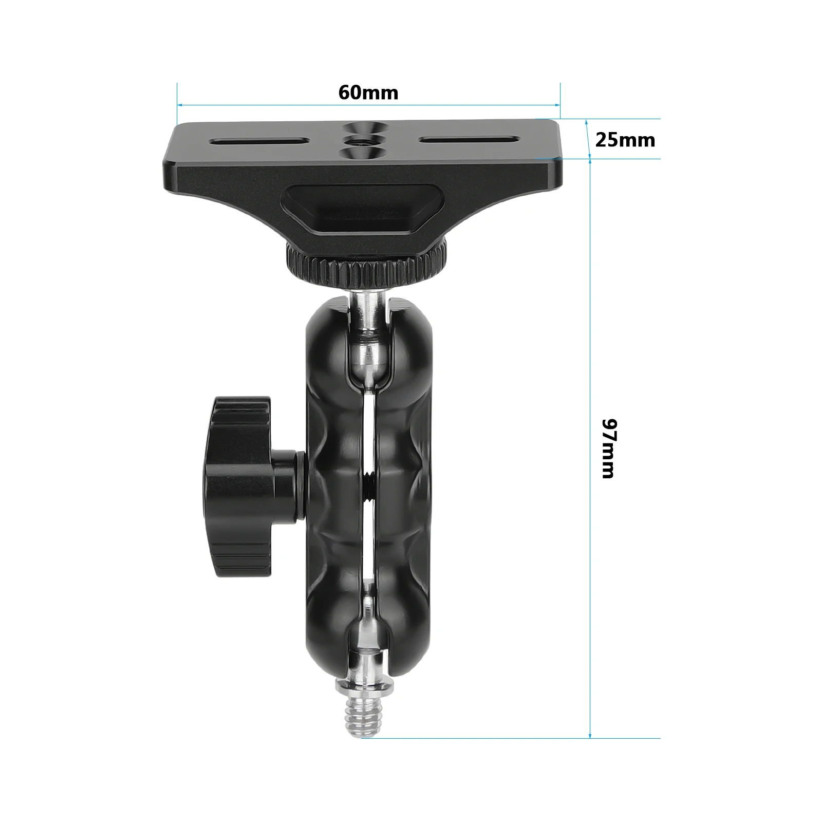 HDRIG 확장 지원, 1/4 "-20 볼 헤드 지원 홀더, BlackMagic 마이크로 신호 변환기 HDMI To SDI 3G