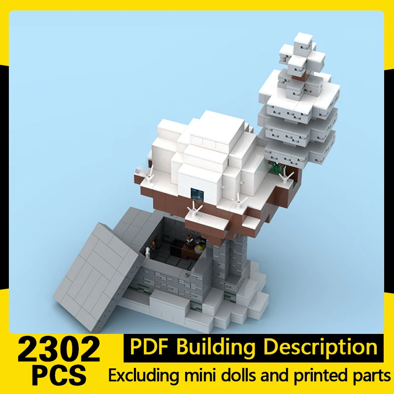 

Street View Model MOC Building Bricks Igloo And Basement Display Modular Technology Gifts Holiday Assemble Children Toys Suit