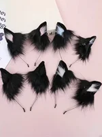 1pc Pink Cat Ear Headband, Plush Material, Cute, Kawaii, Hair Accessory, Fun, Photo Prop, Halloween Costume, Hair Clip, Hair Decoration - Image 3