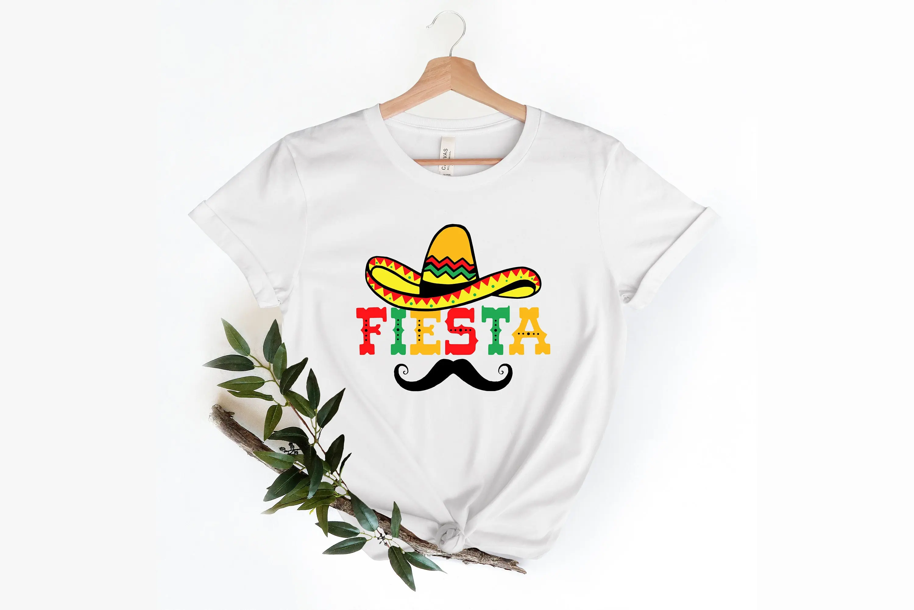 Fiesta T Shirt Mexican Maracas Sombrero Cinco De Mayo Bachelorette Party