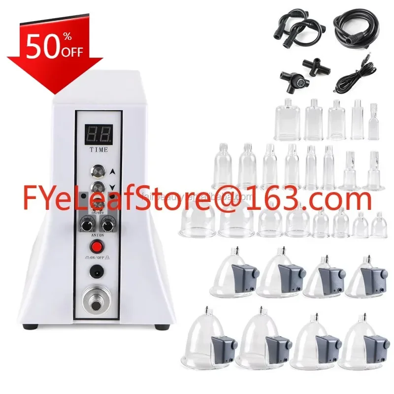 Breast augmentation and buttock massage vacuum cup suction machine