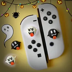Cute Funny Ghost Silicone Soft Thumb Stick Grip Cap Joystick Protective Cover For Switch 2/Oled NS Lite Joycon Thumbstick Case