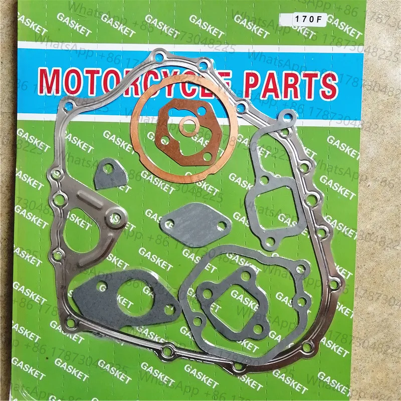 Conjunto completo de juntas para kipor kama yanmar, motor chinês, gerador diesel 5-15hp l100 170f 173f 178f 186f 186fa 188f 192f fa