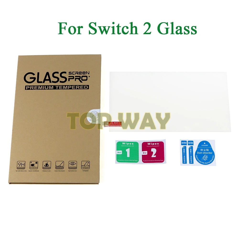 

Защитная пленка из закаленного стекла для переключателя 2, твердость 9H, небьющаяся, устойчивая к царапинам, защита от отпечатков пальцев HD, 20 шт.