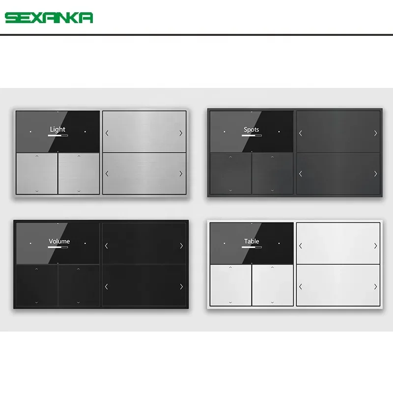 SEXANKA KNX EIB Factory Smart Home Building Automatic System Temperature Panel Smart Temperature Controller Wall Switches