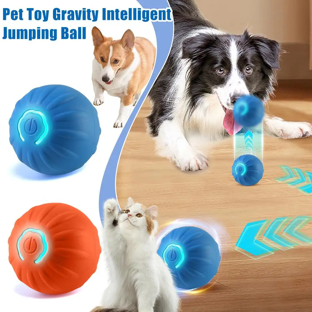 Shaky Ball Toy For Dogs Interactive Dog Ball Automatic Moving Dog Toys Ball USB Rechargeable Vibrating Ball For Dogs G1Q4