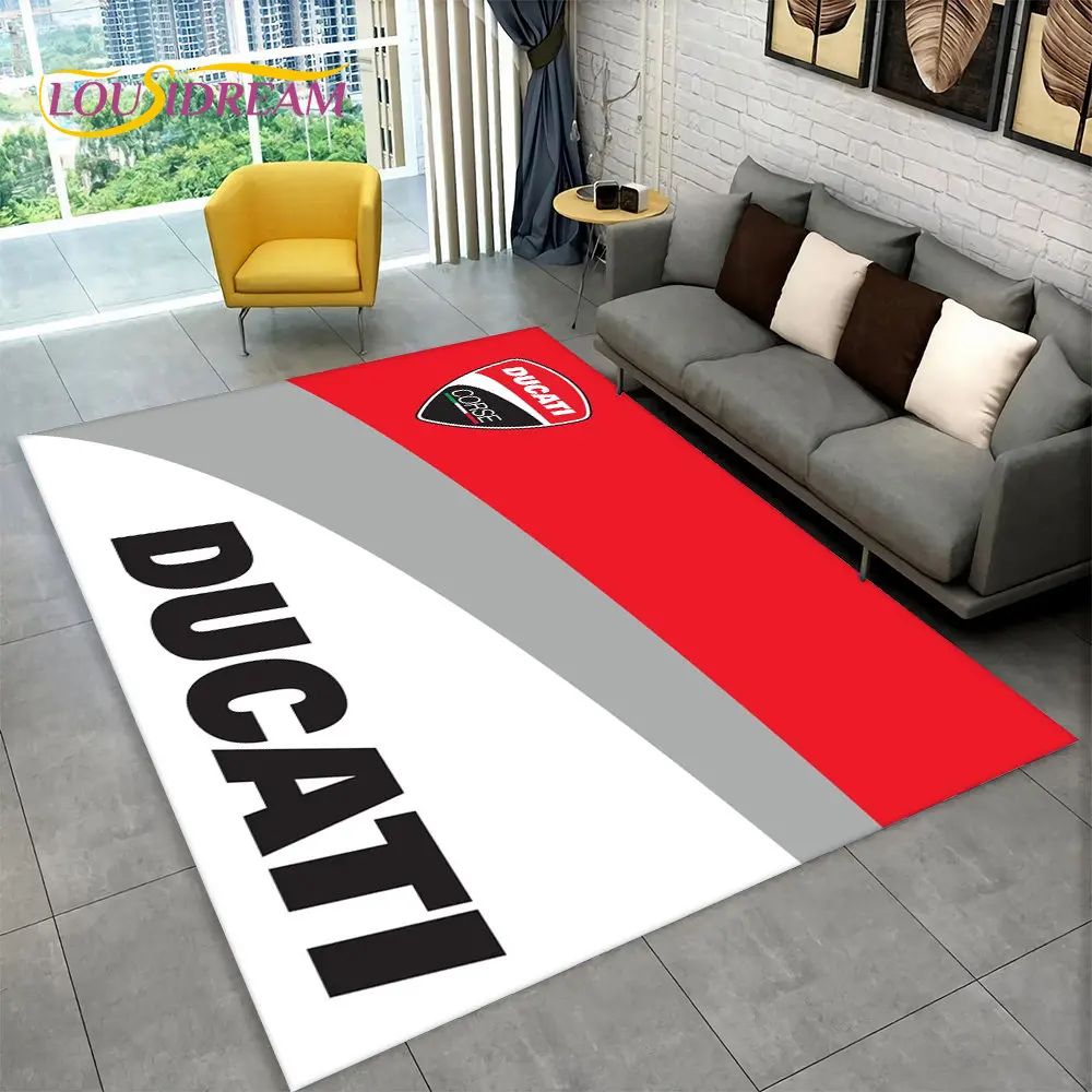 3D D-Ducati Pattern Area Rug Large,Carpet Rug for Living Room Bedroom Sofa Doormat Kitchen Decor,Kid Game Non-slip Floor Pad Mat - view 5