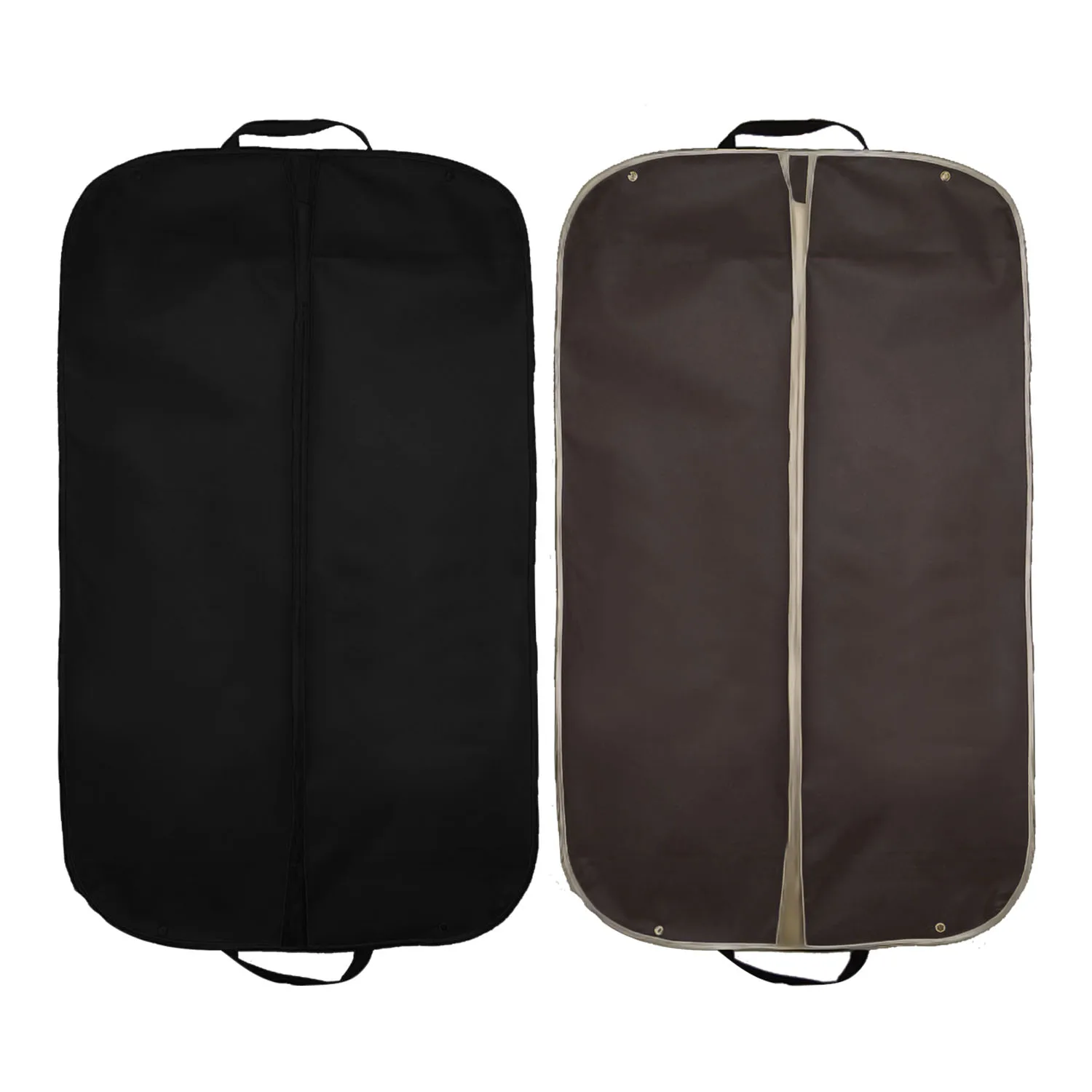 

2 PCS Foldable Nonwoven Garment Suit Dress Jacket Clothes Cover Carrier Bag with Handles Prevent Moths Dust Dirt 60 x 100cm