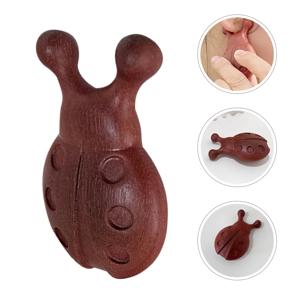 مدلك الوجه، أداة استرخاء تجاعيد الأنف، مستلزمات العناية بالبشرة الخشبية المحمولة للنساء، أداة تدليك للوجه