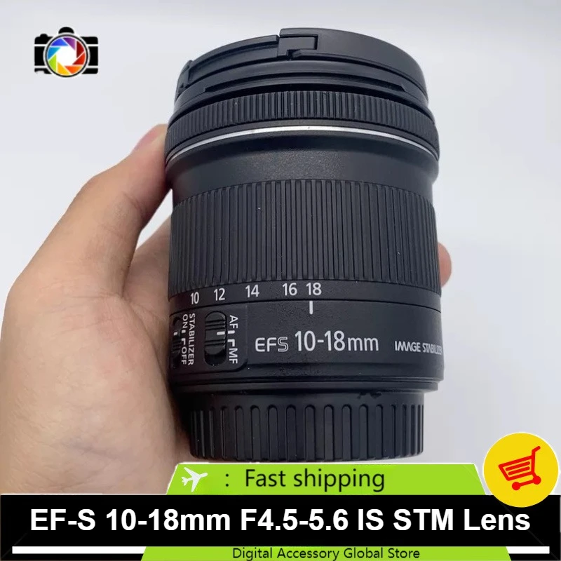 95% New Genuine For Canon EF-S 10-18mm f/4.5-5.6 IS STM Lens Ultra Wide Angle Zoom APS-C 4-Stop IS STM Video AF