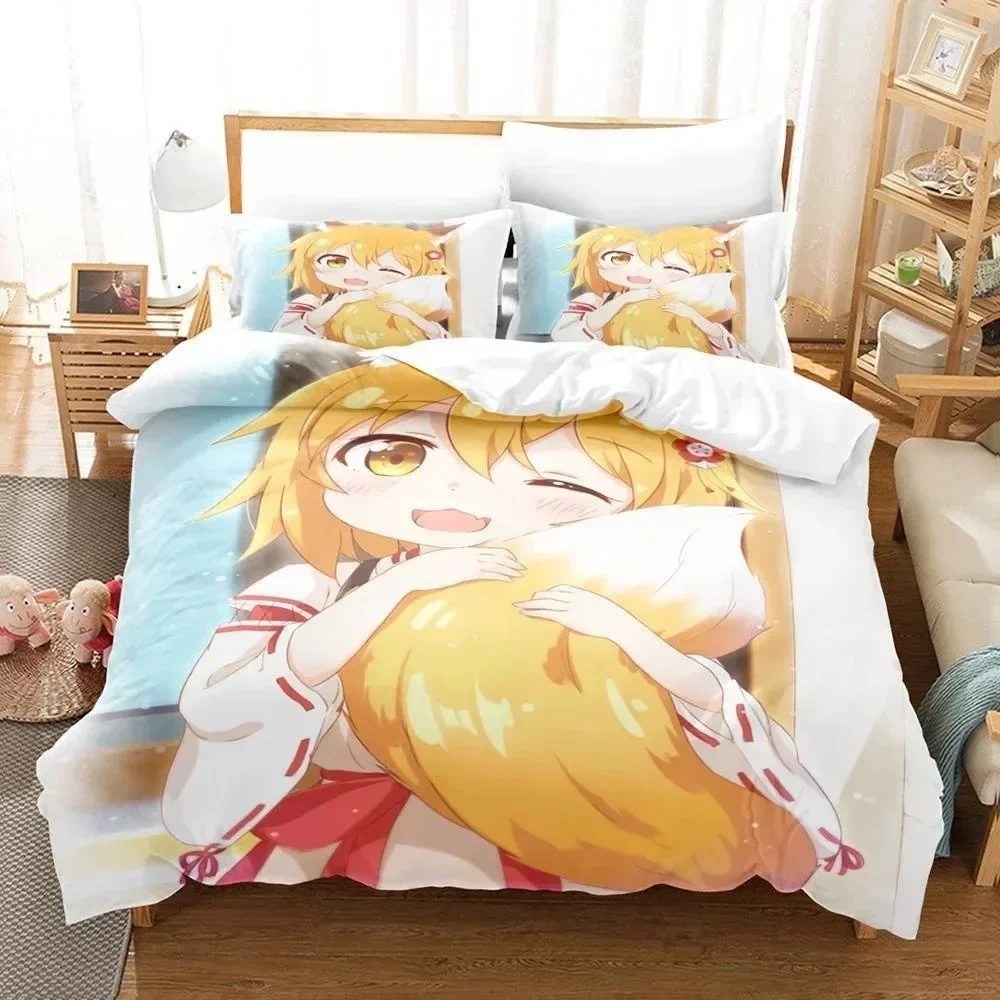 3D Print Anime The Helpful Fox Senko San Bedding Set Single Twin Full Queen King Size Bed Set Adult Kid Bedroom Duvet cover Sets