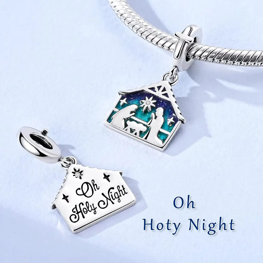 

925 Silver Charm Jesus Religion Fit Oiginal Bracelet Making For Woman Fashion Jewelry