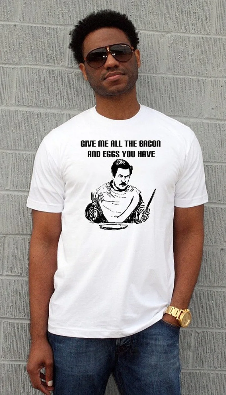 Camping Cooking Gifts - Ron Swanson Carnivore Shirt Funny Words