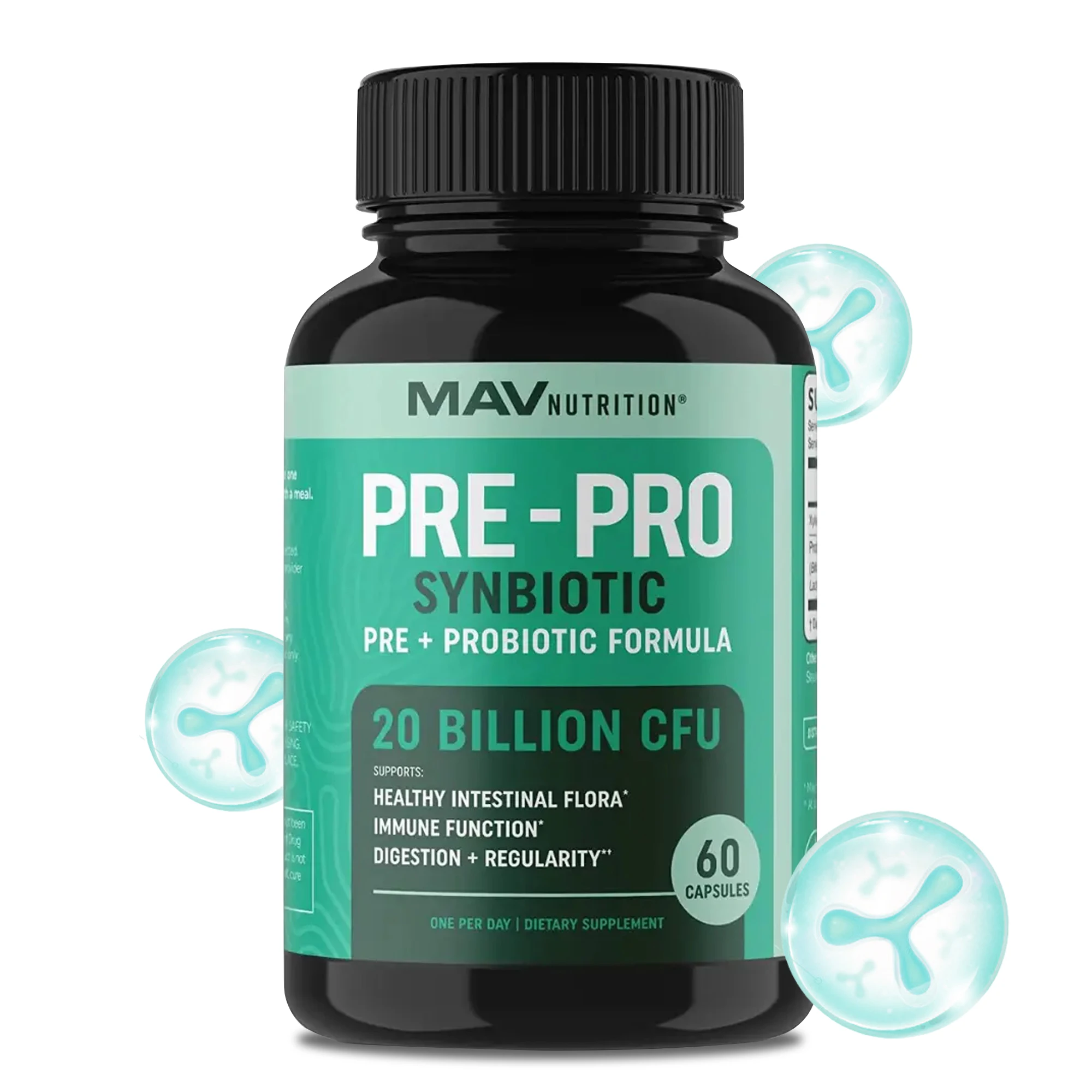 Probiotic & Prebiotic Synbiotic - Promote Bowel Regularity, Supports Gut and Digestive Health, Enhances Vitality and Immunity