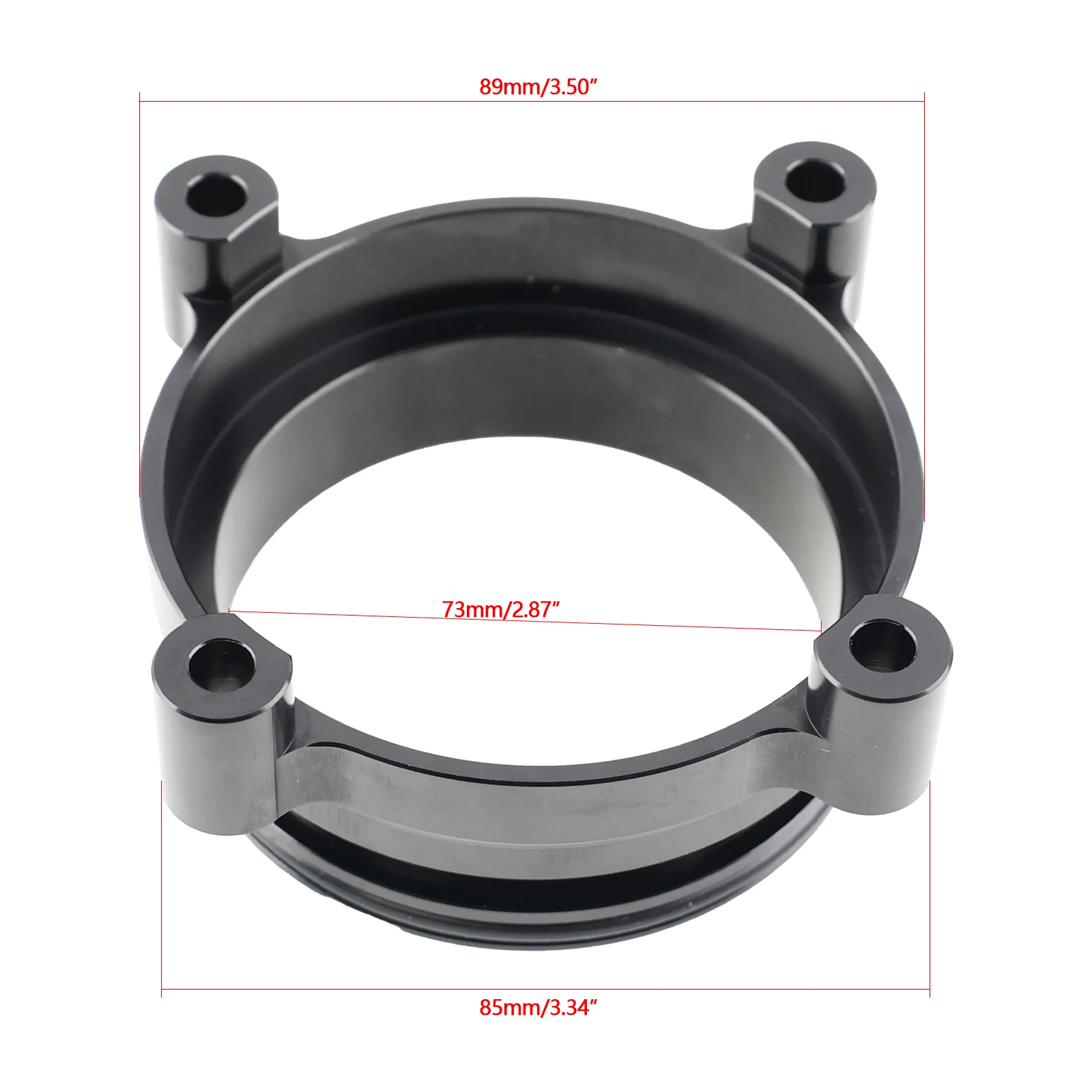 Billet Throttle Body Adapter For DBW Bosch 74mm to 3 Inch Plazmaclamp Interface