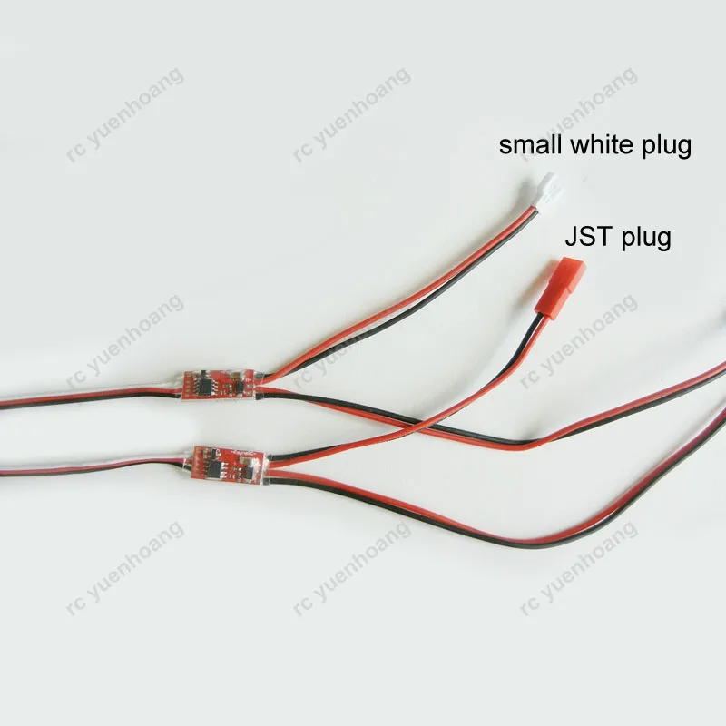 2PCS 1-2S 10A Unidirectional Brushed ESC 3-8V Micro Mute Electronic Speed Controller 18x9.5mm for RC Small Aircraft Boat Model