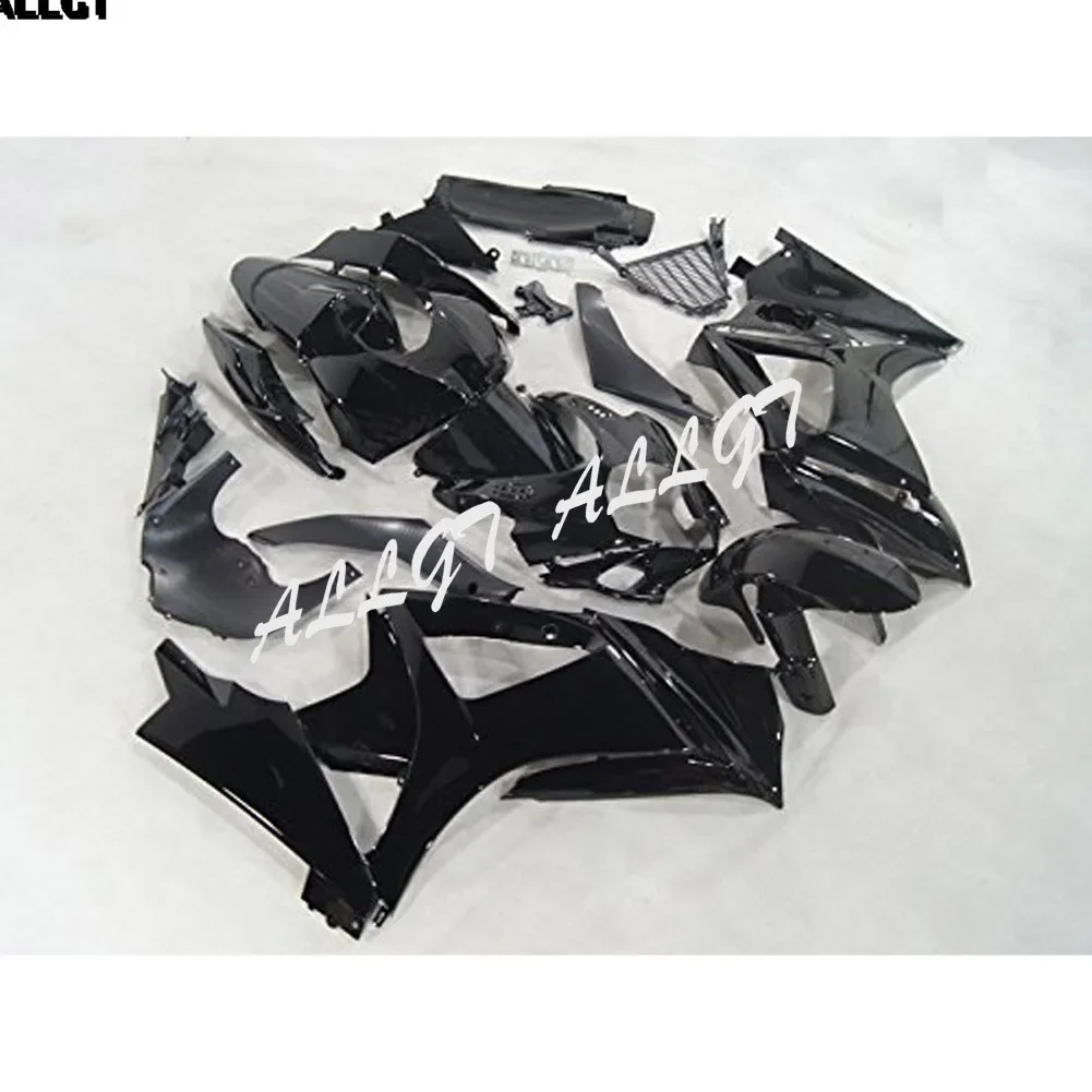 Motorcycle Glossy Black Plastic ABS Injection Molding Fairings Kit For Suzuki GSXR 1000 K7 2007 - 2008