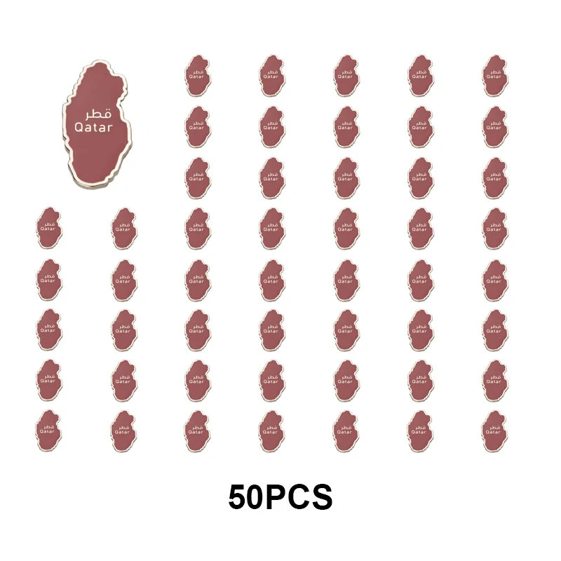 5-10-50-100 قطعة علم قطر شارة بروش دبابيس التلبيب الطبيعية العلم التلبيب دبابيس علم الدولة شارة #3