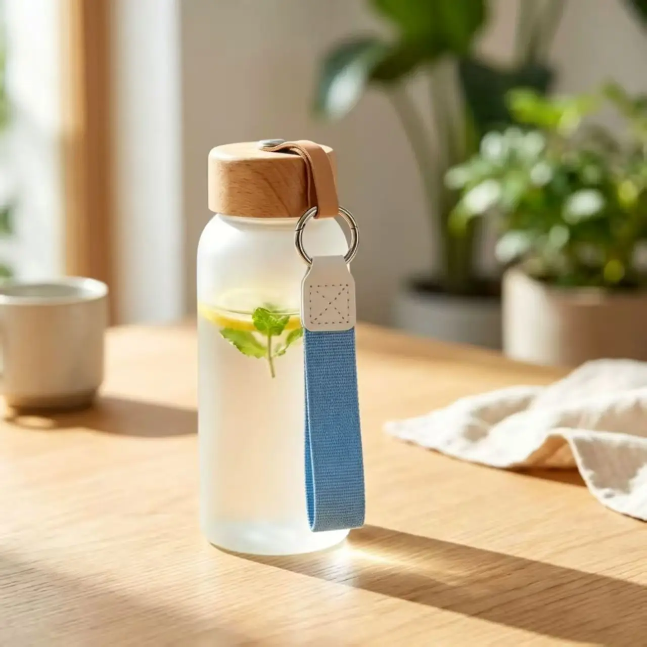 Minimalistischer Dopamin-Farbiger Schlüsselanhänger Wasserflasche Handlicher Schlüsselring Auto-Taschenanhänger Exquisiter Geschenkbecher – Detail 1