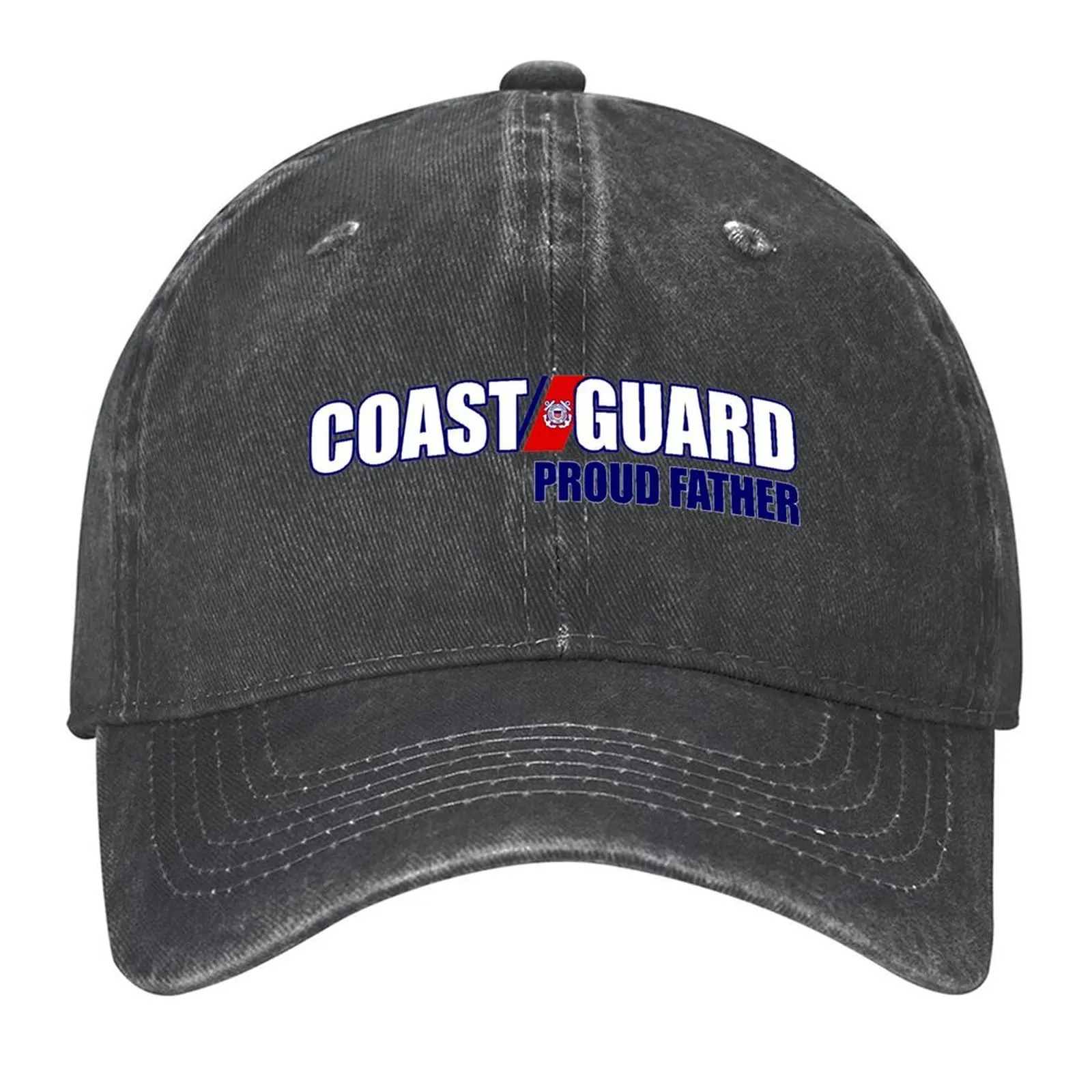 

Coast Guard - Proud Father Baseball Cap summer hat Sunscreen Beach Military Cap Man Boy Women's