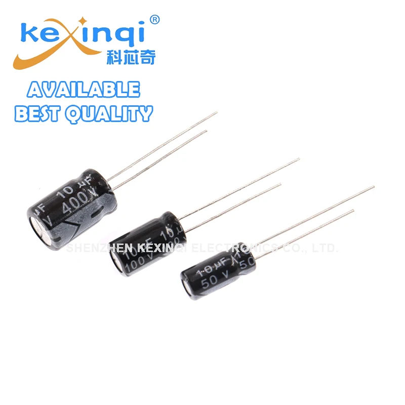 Capacitor eletrolítico de alumínio, mergulho 50V, 0,1 uf, 0,33 uf, 1uf, 2,2 uf, 3,3 uf, 4,7 uf, 6,8 uf, 10uf, 22uf, 33uf, 47uf, 68uf, 100uf, 10-50 PCes