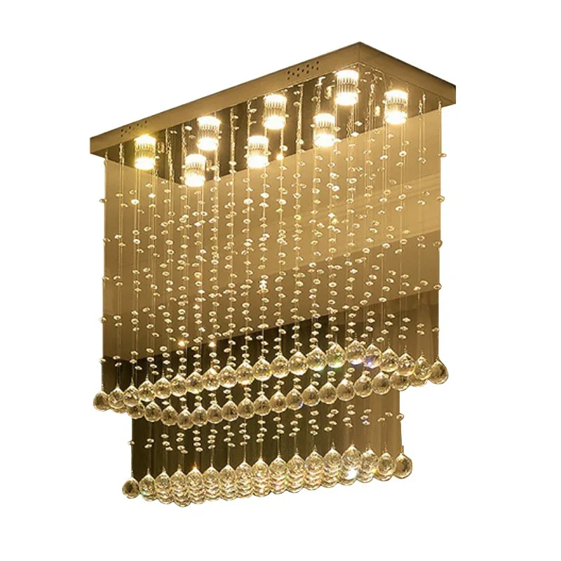 

Strip, crystal, chandelier, modern, minimalist, personalized, bar counter