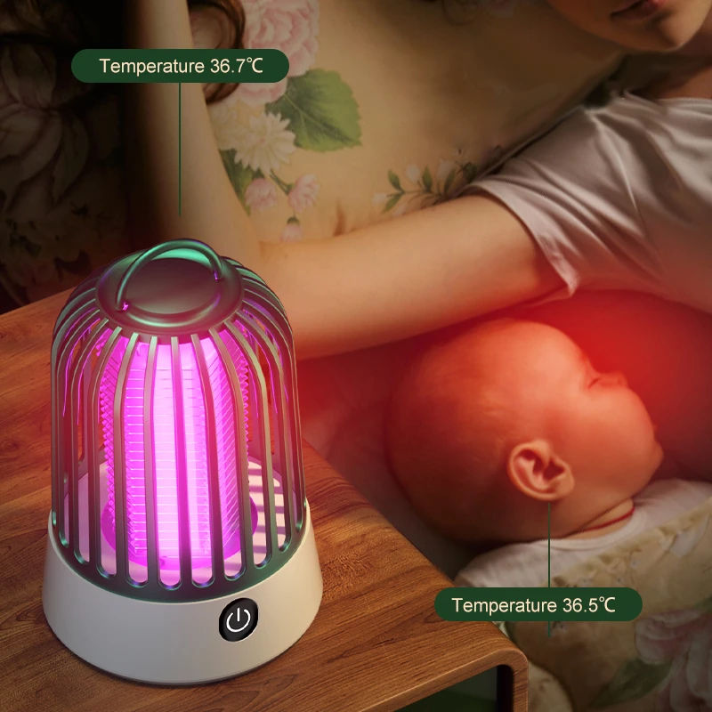 NEW Electric Shock Mosquito Killer Light 2 In1 Intelligent Mosquito Repellent Rechargeable Bug Zapper Mosquito Eliminator Lamp