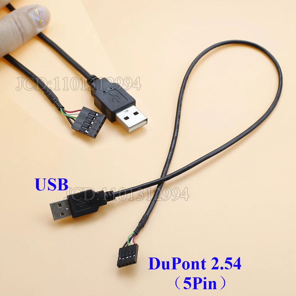 1 piece USB to DuPont 2.54 adapter extension cable, touch screen cable, USB terminal, data cable, 50cm printer