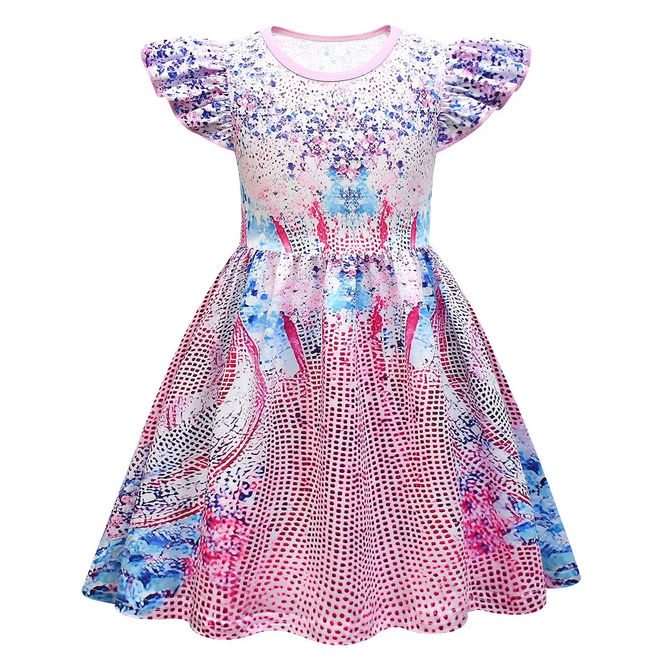New Baby Girls  Swifty Dresses Kids Swifting Clothes Cosplay Costume Summer Children Short Sleeve Casual Dress Bag