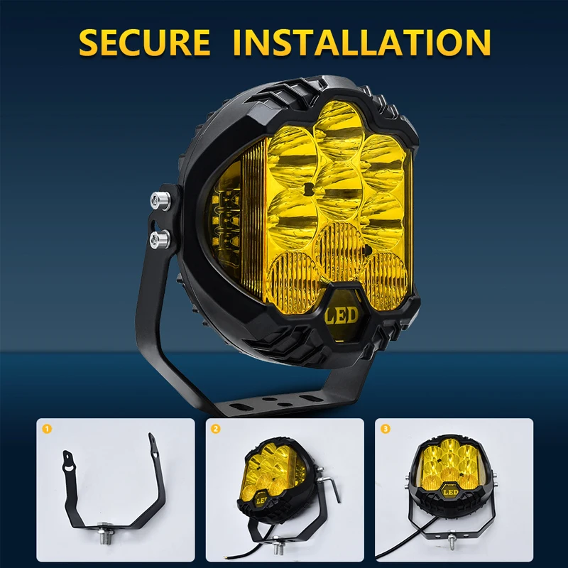 

LED Sport Work Lamps 7 INCH Combo Auxiliary Driving Lamp Headlight for Lada Offroad 4X4 Vehicle Off-Road Auxiliary Lights