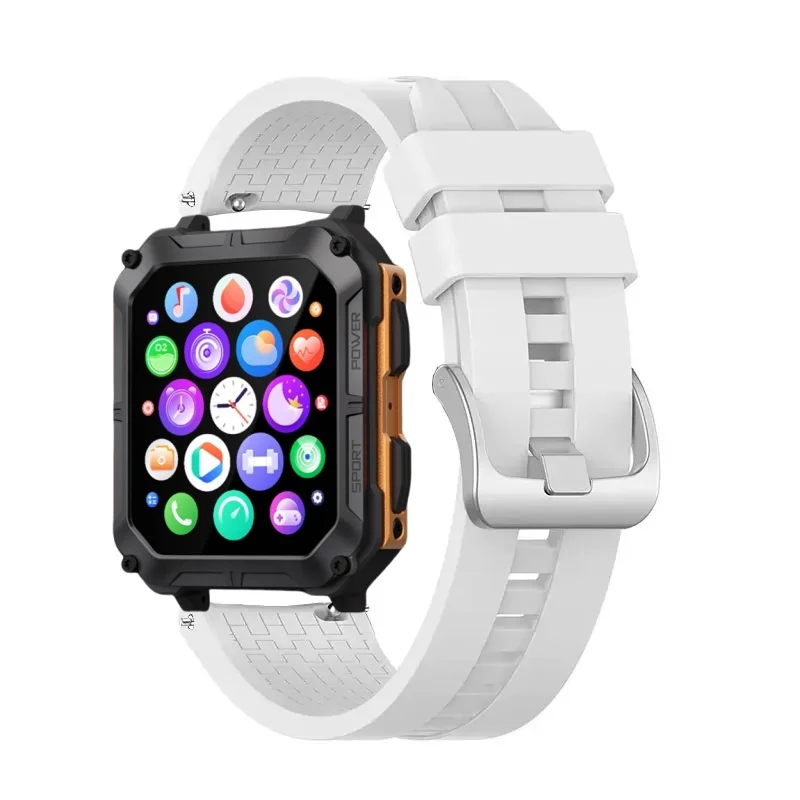 22 مللي متر سيليكون حزام ل C20 برو الفرقة مشبك معدني SmartWatch الفرقة لينة المطاط الرياضة استبدال سوار ل C20 برو اكسسوارات