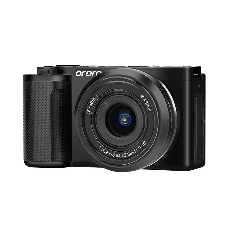 ORDRO G930 4K Digital Compact Camera Vlog Camcorder, Face Tracking 16-80 mm Lens Multi Filters