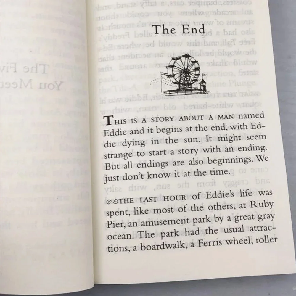 The Five People You Meet In Heaven By Mitch Albom In English Original Novel Reading Book