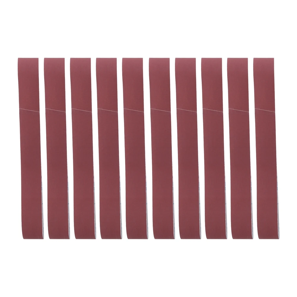 10PCS Alumina Sanding Belt Sanding Band Grinding Polishing Tool 740 x 40mm for Furniture Woodworking Grit