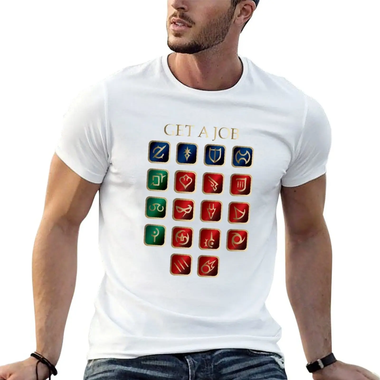 Get a job V2.0 T-Shirt topping heavyweights plain t shirts men
