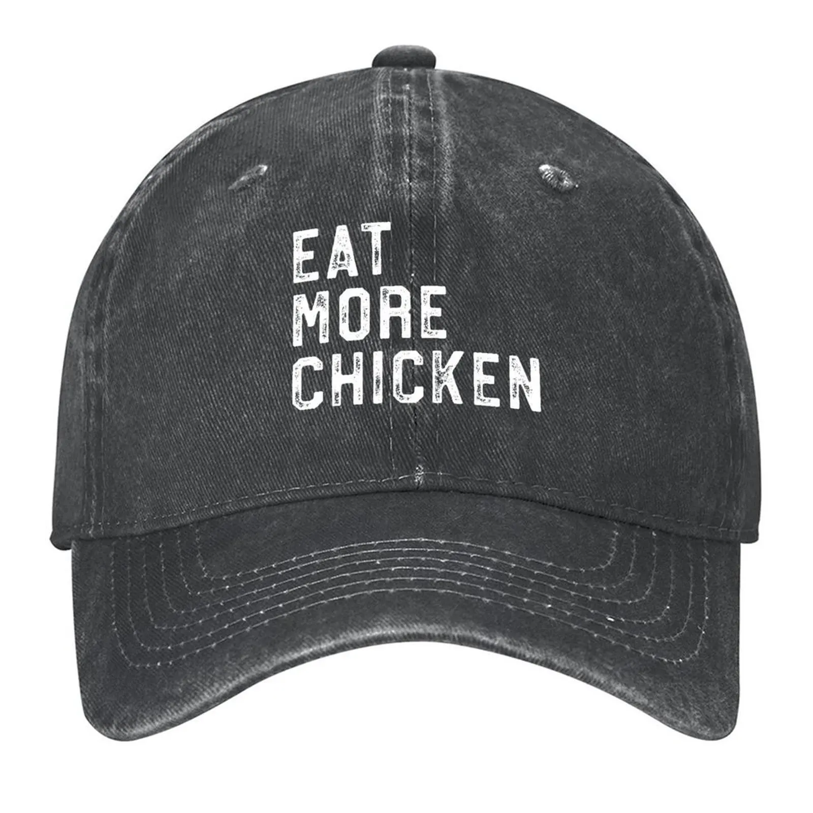 

Eat more chicken Baseball Cap Wild Ball Hat cute Sun Hat For Children Christmas Hat Mens Tennis Women's