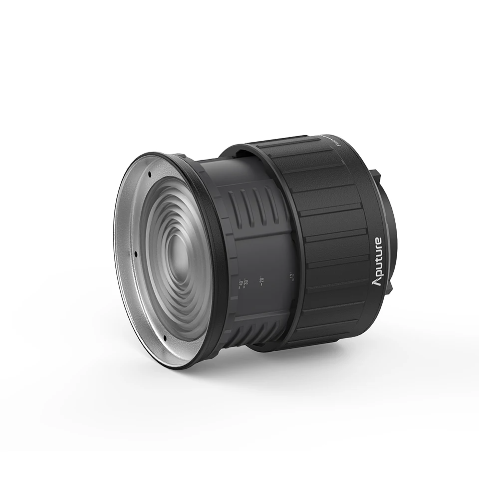 Aputure Fresnel 2x Light Modifiers Dual Lens Desgin 12-40 Degrees Smooth Spot to Flood for LS C120d II Bowen Mount Video Light
