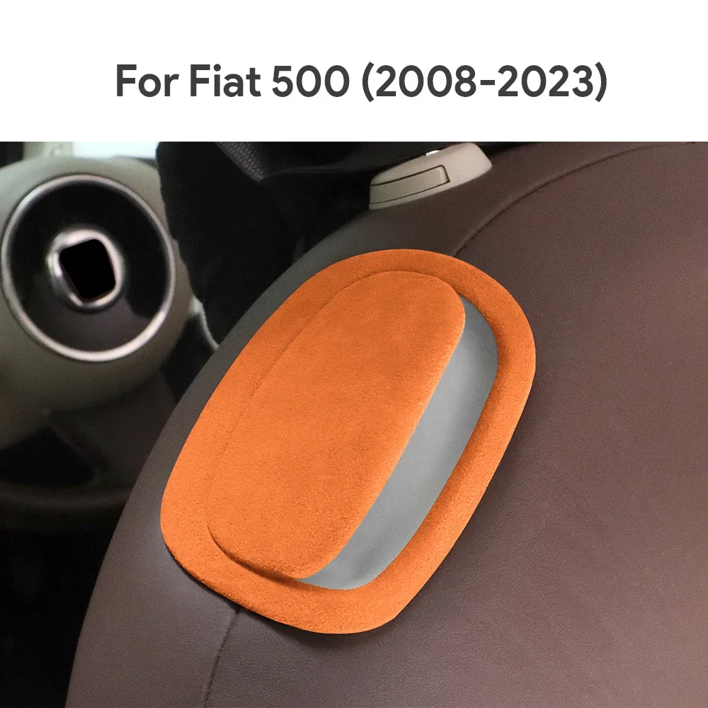 

Italian Top Suede Front Seat Button Sticker For Fiat 500 2008-2011 2012 2013 2014 2015 2016 2017 2018 2019 2020 2021 2022 2023